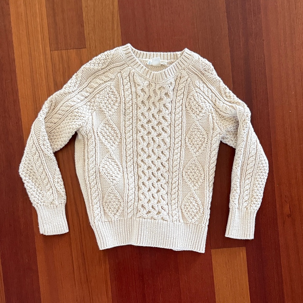 Crewcuts Cream Knit Sweater